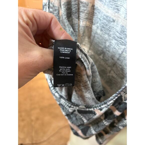 Joe's Jeans Women's Tribal Knit Open Back Linen Tank Top Size Small 2-6 - Picture 4 of 4